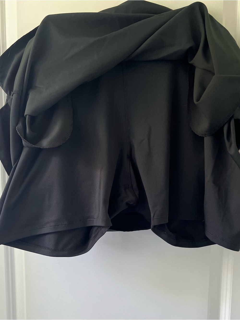 Black Women's Athletic Skort - Comfortable Active Shorts - Picture 4 of 5